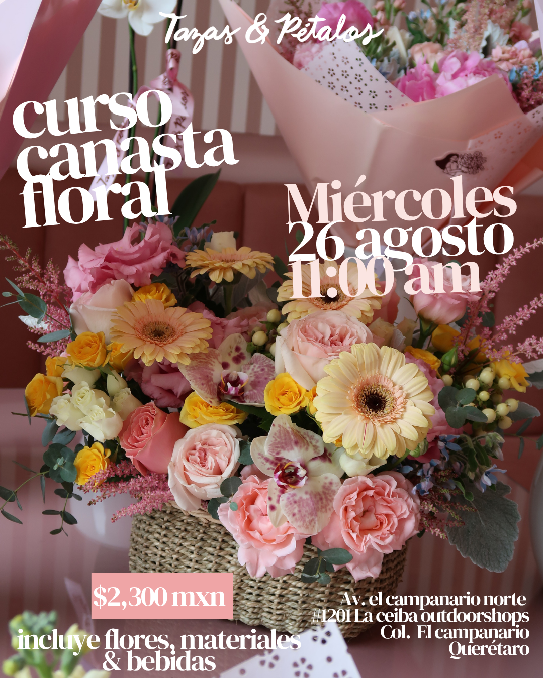 Curso Canasta Floral 26 Agosto 2026