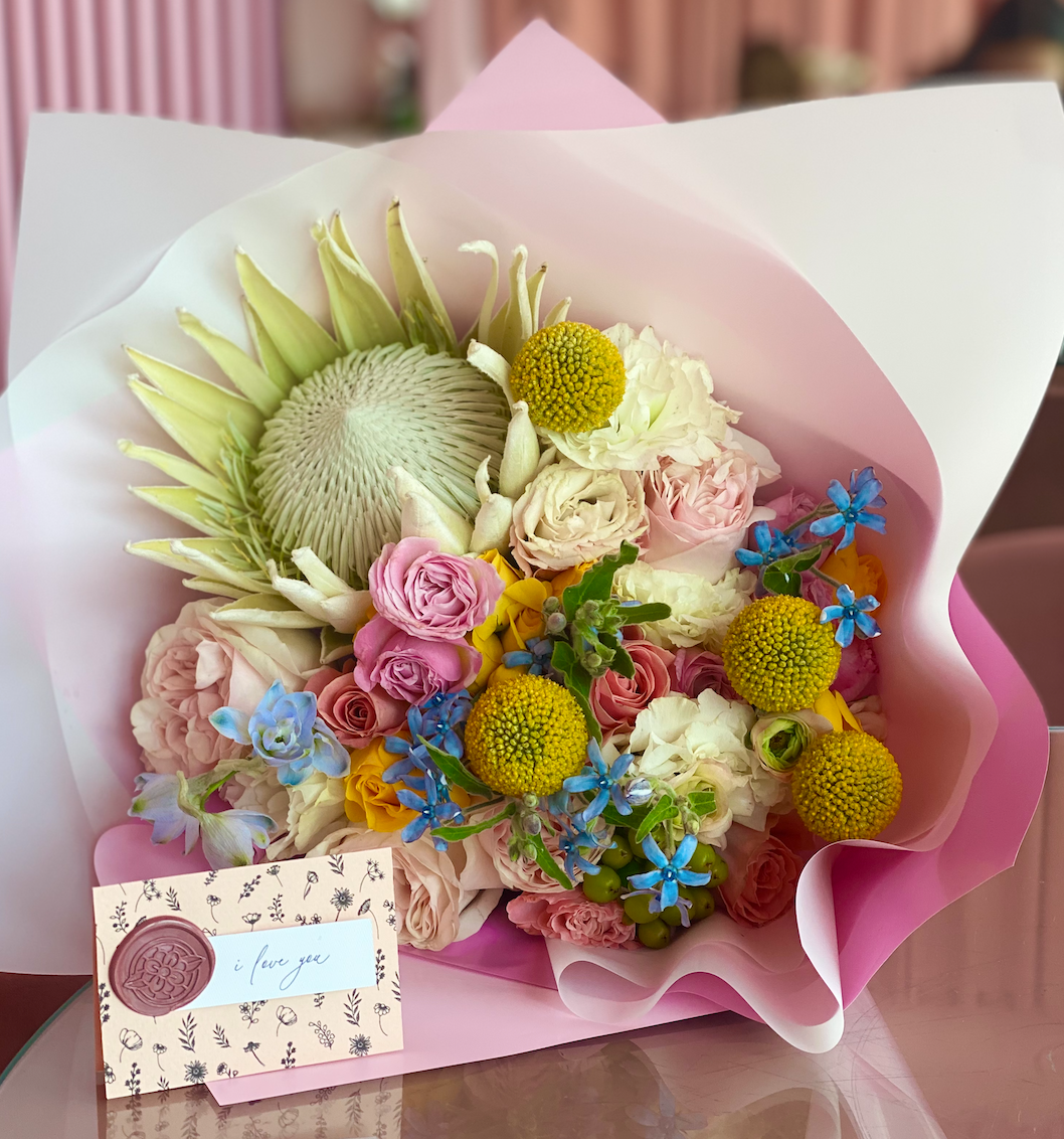 King protea bouquet
