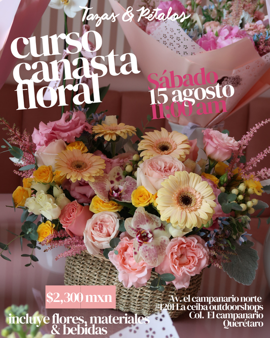 Curso Canasta Floral 15 agosto 2026